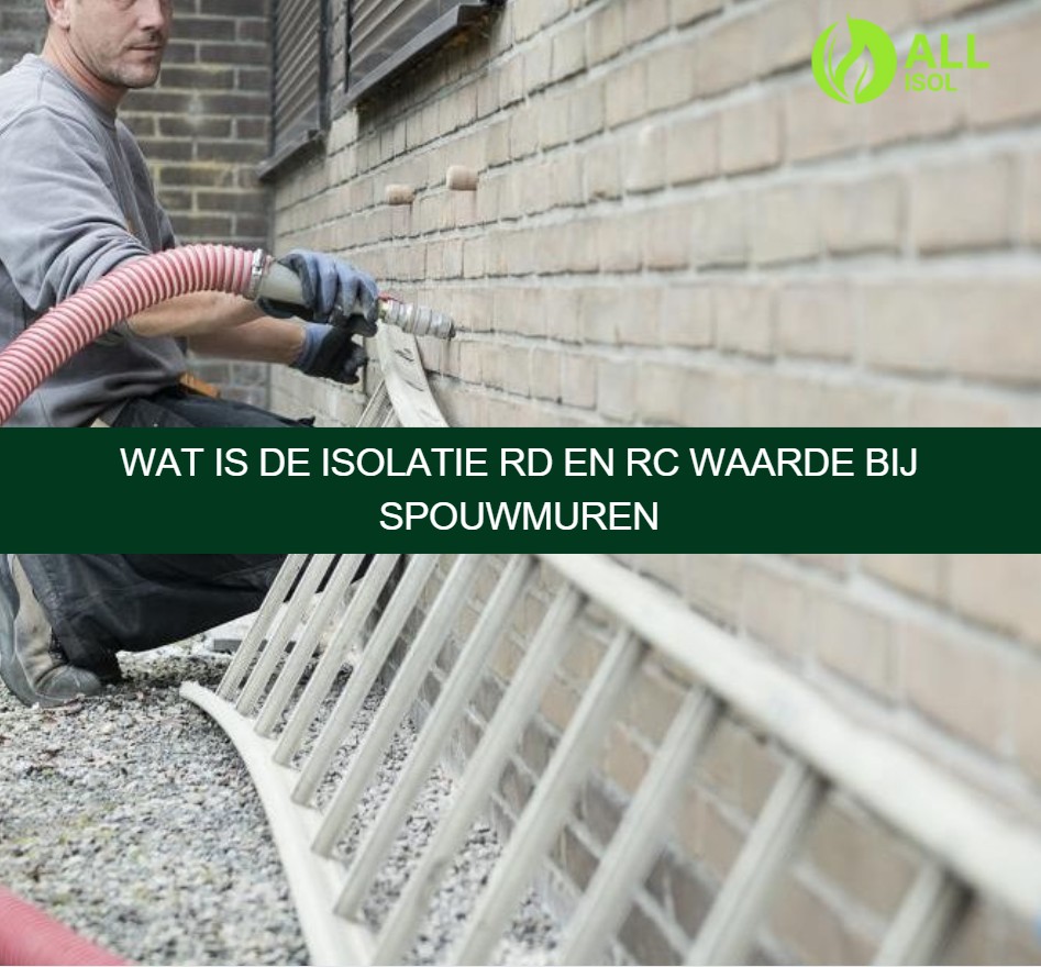 Wat is de isolatie Rd en Rc waarde bij spouwmuren