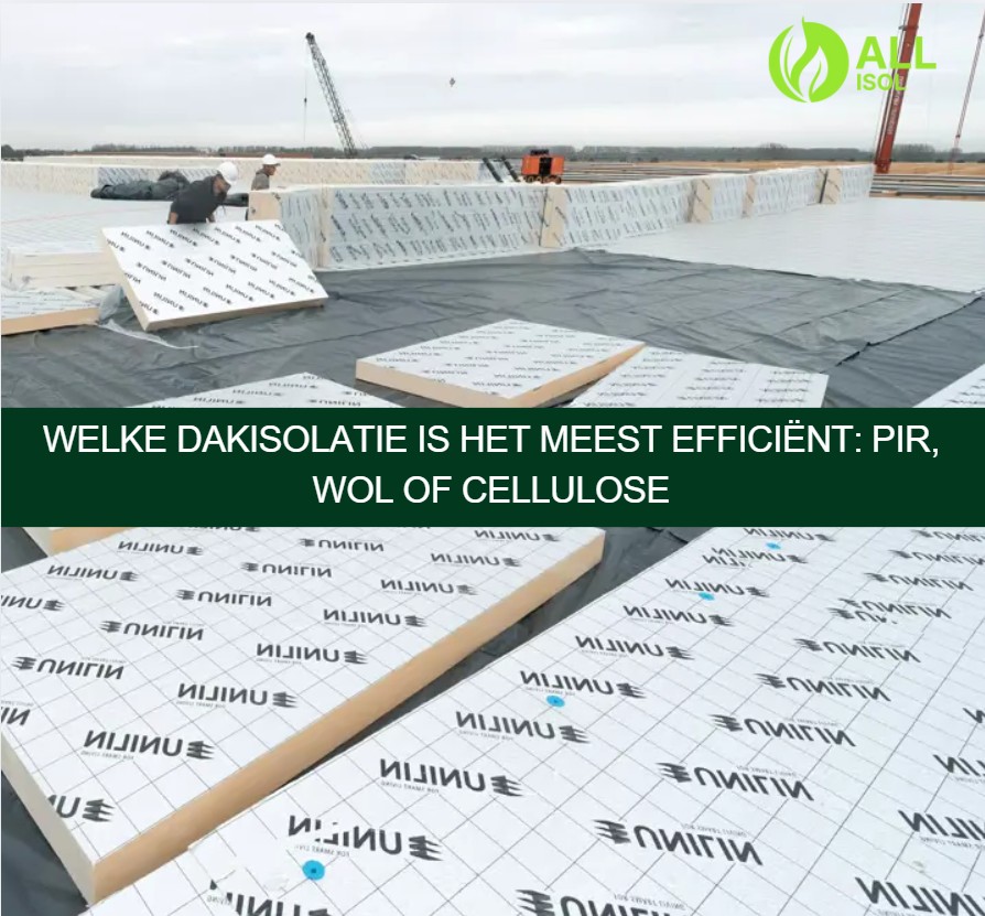Welke dakisolatie is het meest efficiënt - PIR, wol of cellulose