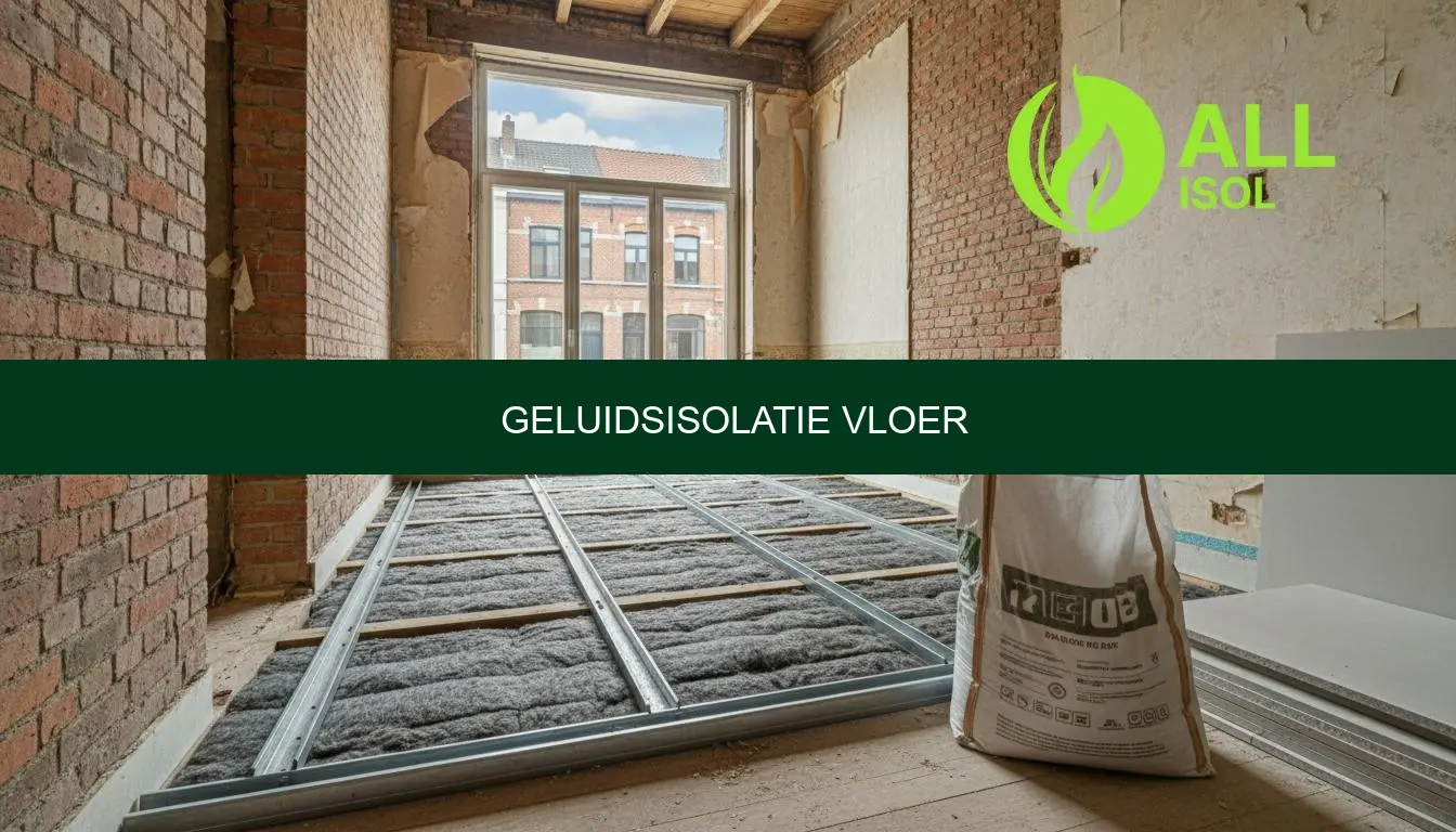 Geluidsisolatie vloer voor hout en beton
