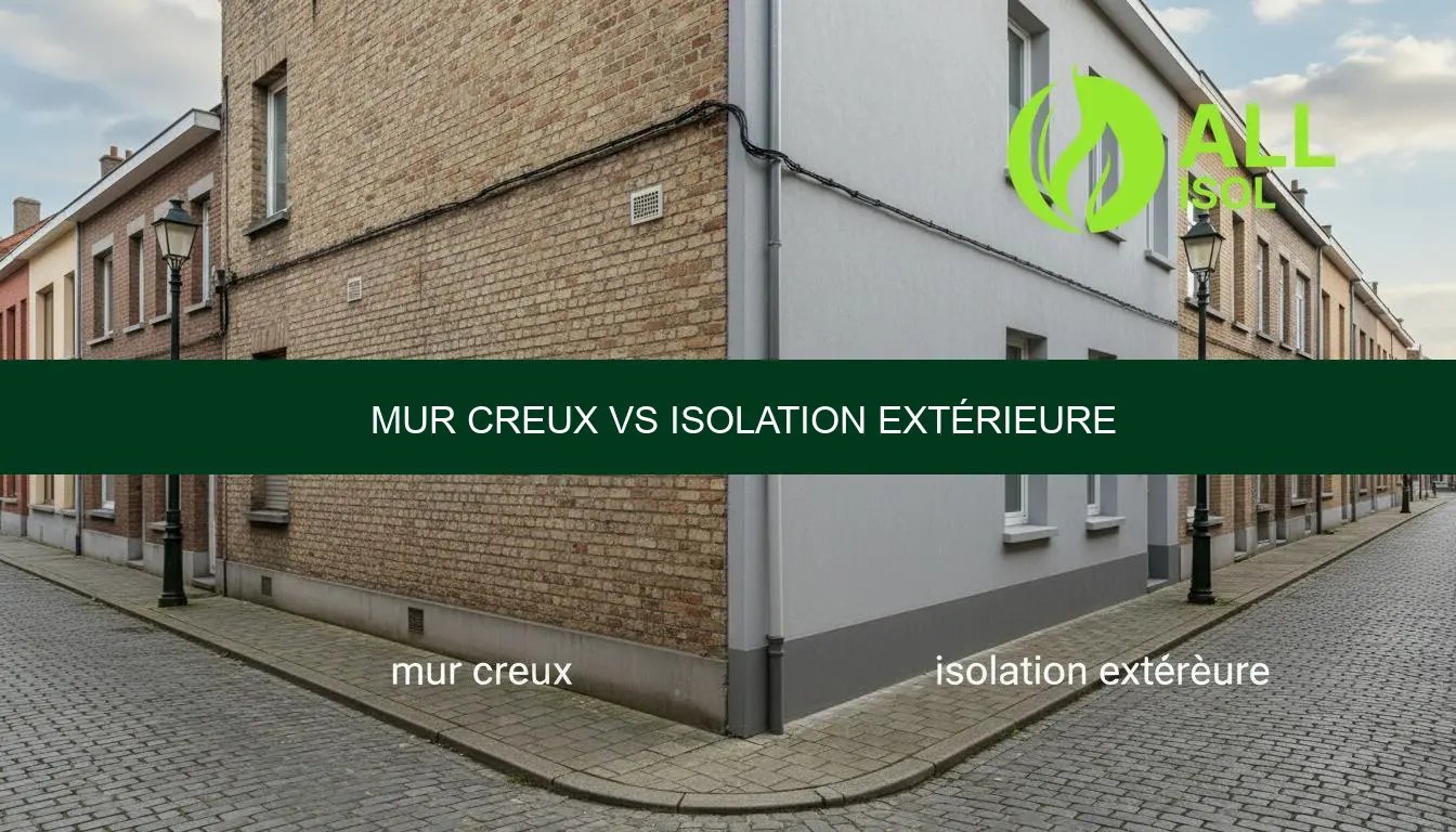 Mur creux vs isolation extérieure en Belgique