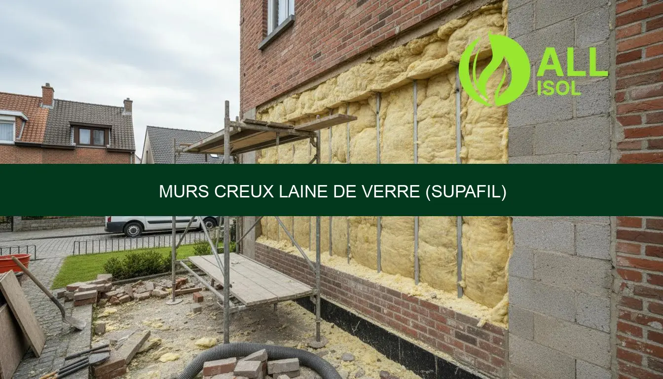 Murs creux laine de verre (Supafil) prix et avis