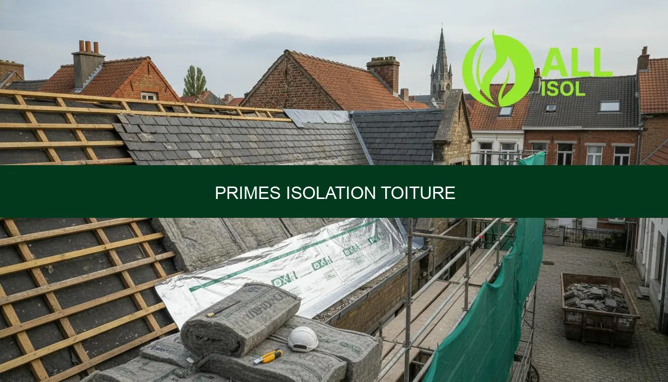 Primes isolation toiture 2026 Wallonie