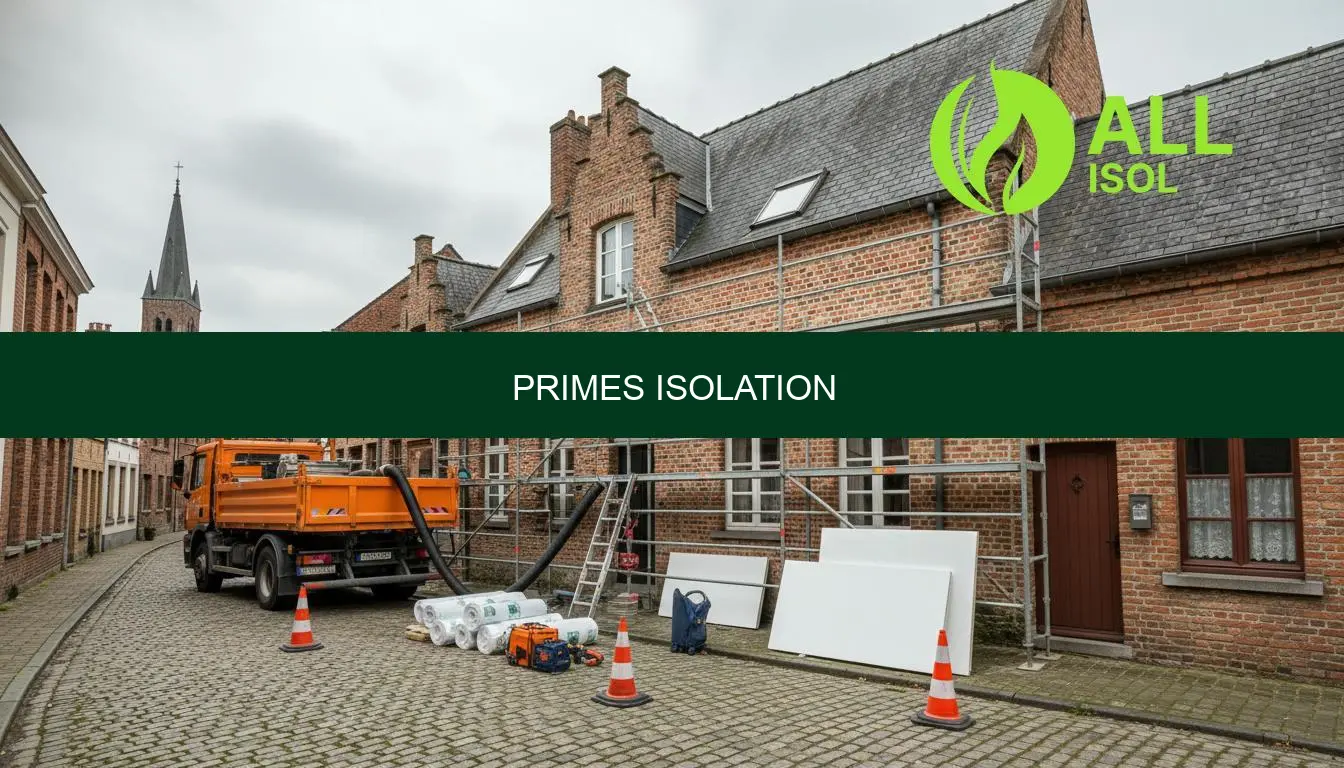 Primes isolation 2026 en Wallonie et Bruxelles