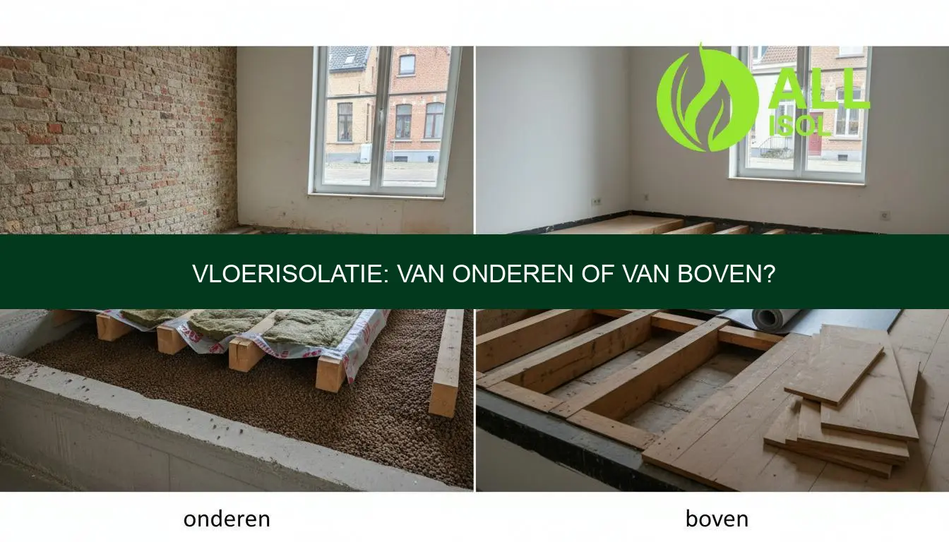 Vloerisolatie: van onderen of van boven?