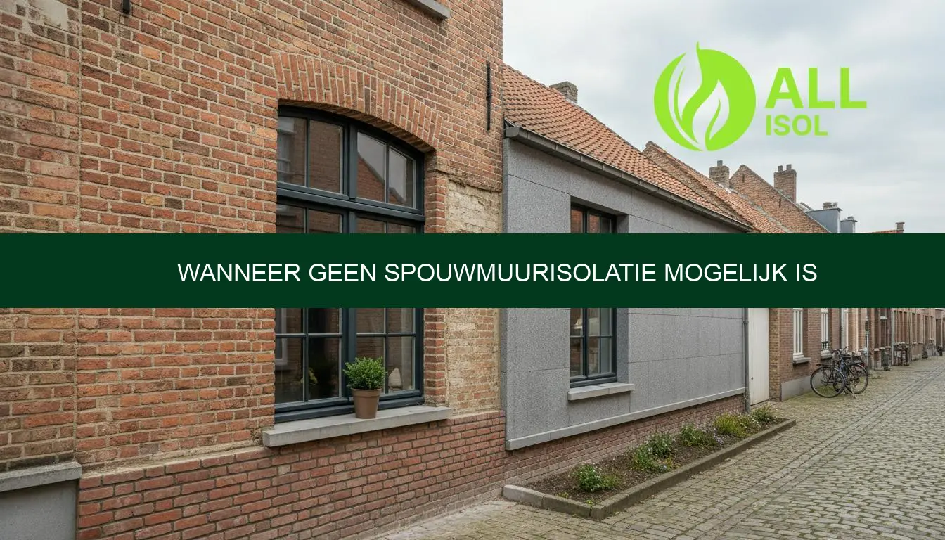 Wanneer geen spouwmuurisolatie mogelijk is?