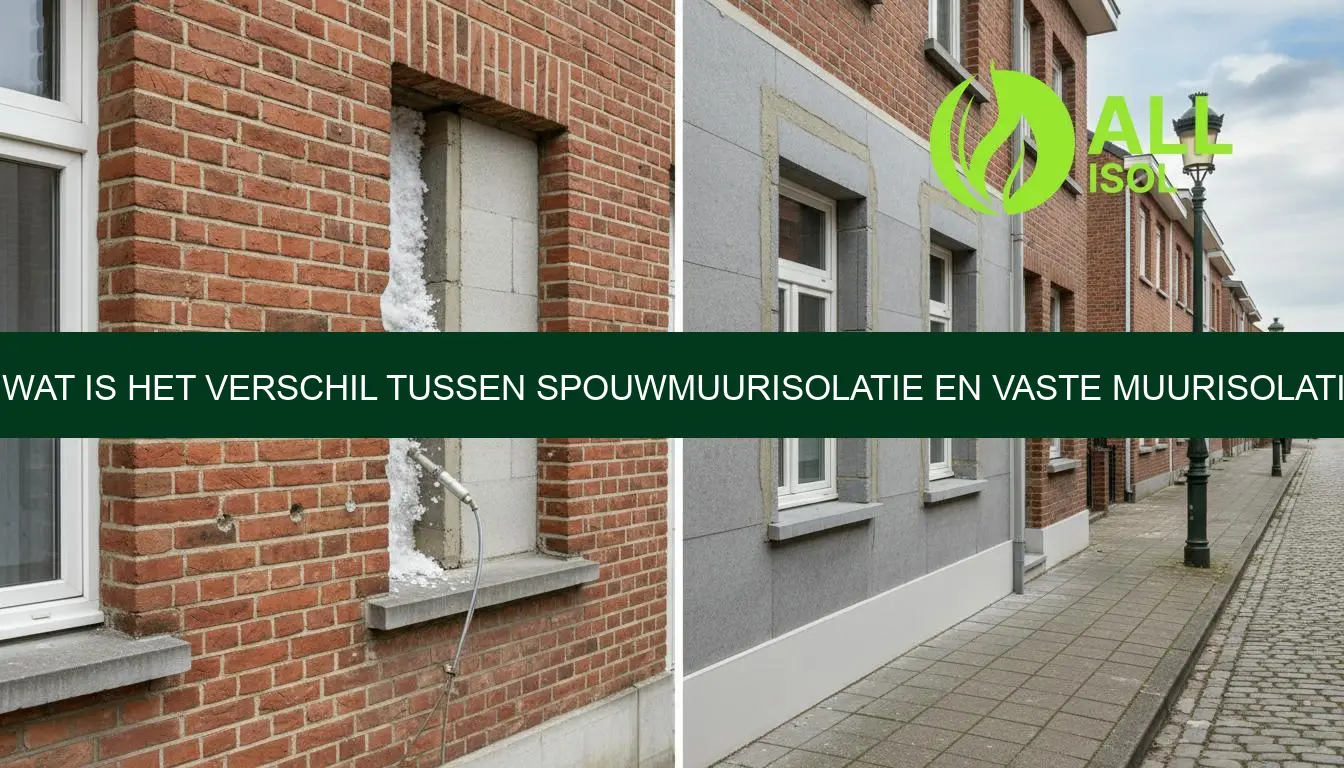 Verschil spouwmuurisolatie en vaste muurisolatie