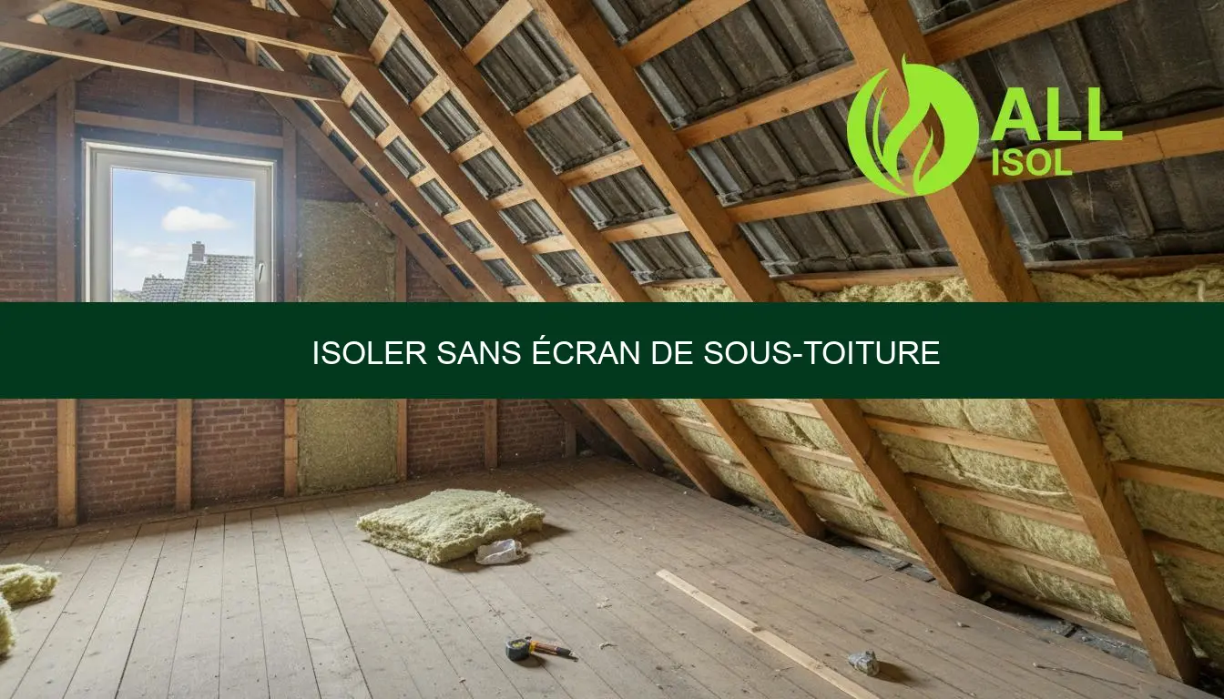 Isoler sans écran de sous-toiture conseils