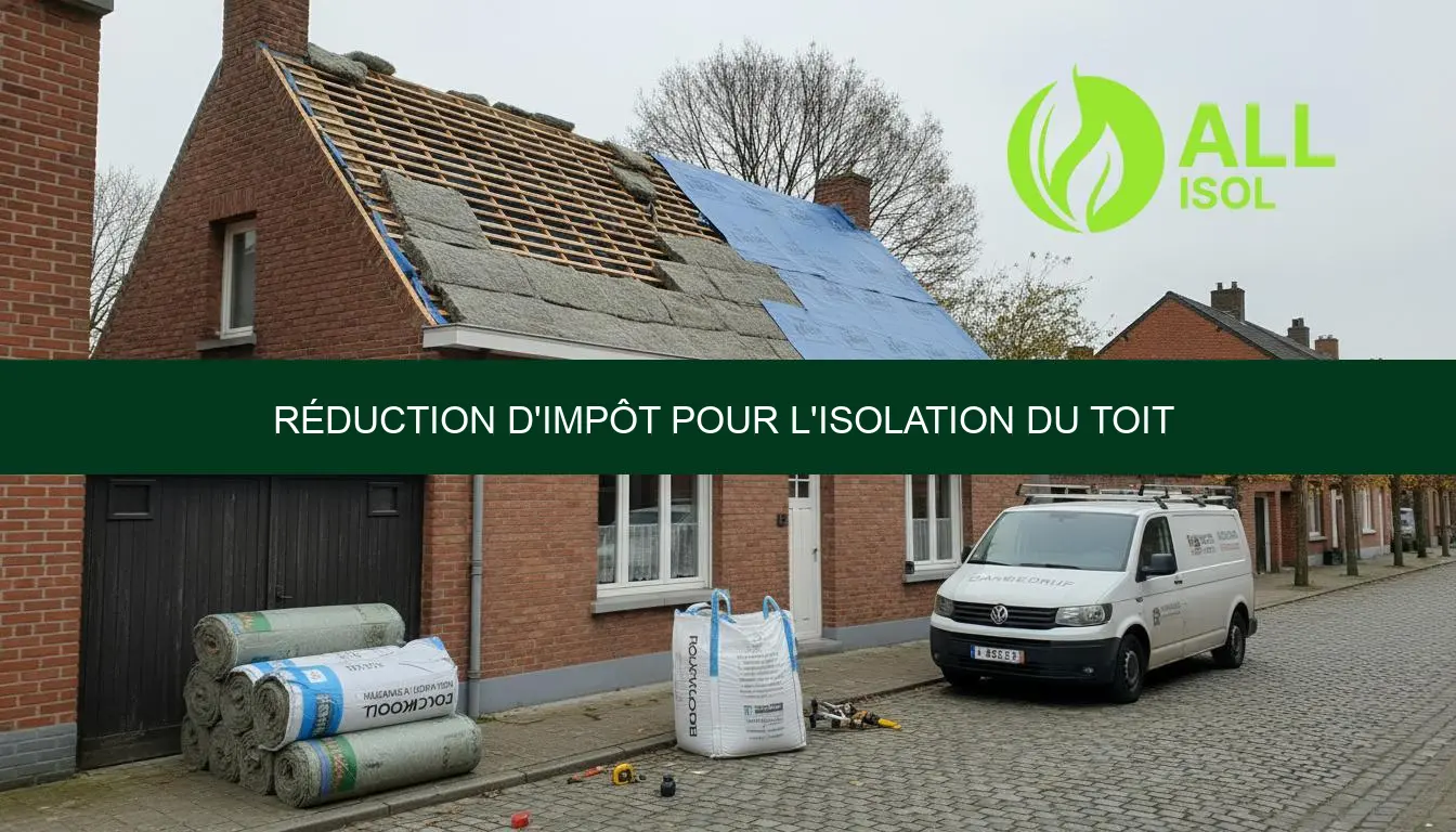 Réduction d'impôt isolation toit Wallonie 2026